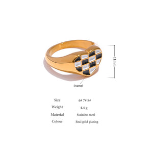 HEART ENAME RING